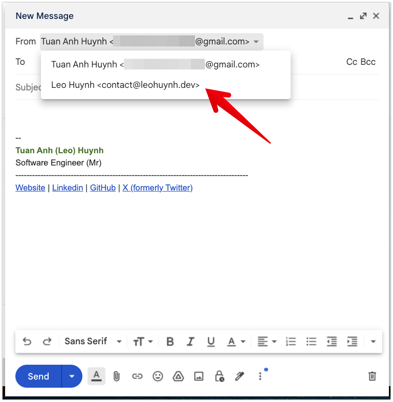 Gmail compose